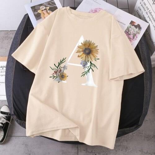 2021 Elegant Women T-shirts Short Sleeve Flower And Letters T-shirts White Black Bodybuilding Tees Tops Washable Poleras Female