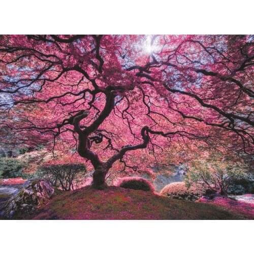 At Jigsaw Puzzle 1000 Pcs Pink Tree For Adult&Kids Toy Educational Entertaintment Landscape Fun Nature Games