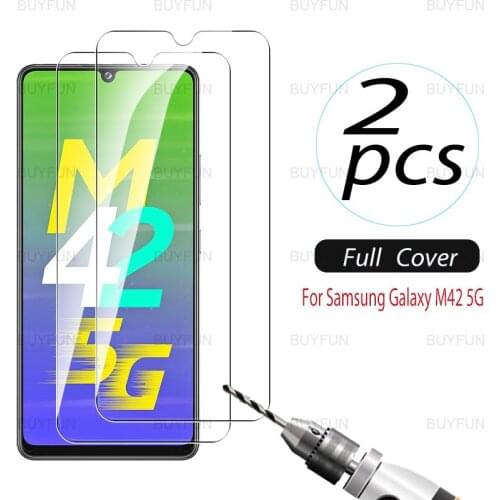 2pcs Front Tempered Glass For Samsung Galaxy M42 5G Anti-scratch safety screen protector for samsung m42 m 42 6.6 inch sm-m426b