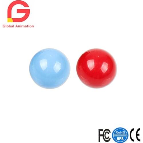 2x 35mm Top Ball Red And Blue Joysticks Ball For Arcade Joystick Kit Parts