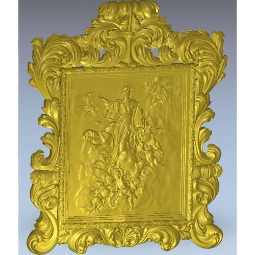 3d model relief for cnc in STL file format Icona_bogorodical