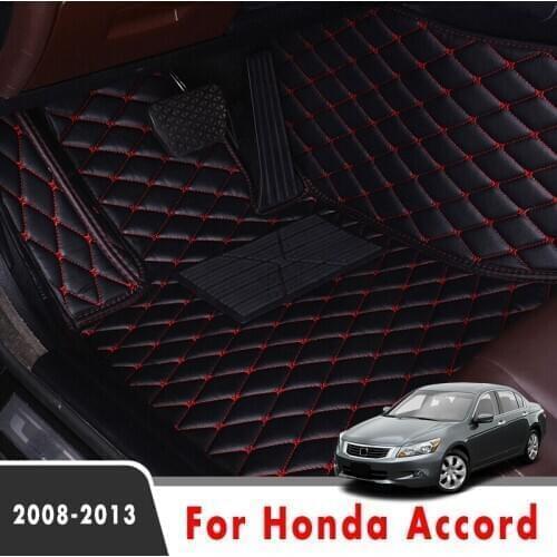 Car Floor Mats For Honda Accord 2013 2012 2011 2010 2009 2008 Car Carpets Rugs Custom Auto Interior Accessories Foot Pads Cover