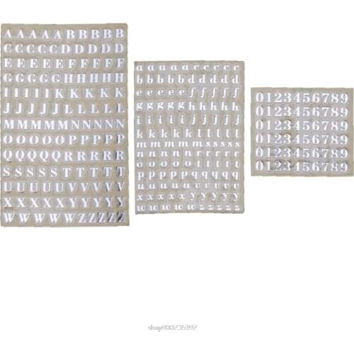 5Pcs 3mm Alphabet Letters Chunky Glitter Epoxy Resin Decorative Stickers Engkish Letters Numbers UV Epoxy Resin Fillings Mar02