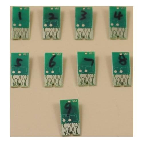 5 colors/set forever use resettable chip for epson 7700 9700 7710 9710 inkjet printer cartridge chips