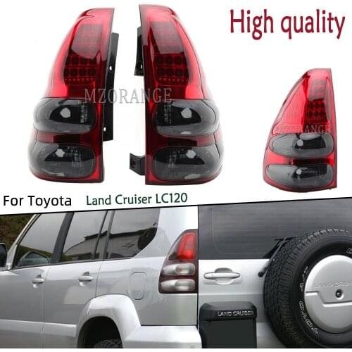 Tail Light For Toyota Land Cruiser LC120 2003 2004 2005 2006 2007 2008 2009 Rear Brake Lights Taillight Car Styling With Bulb