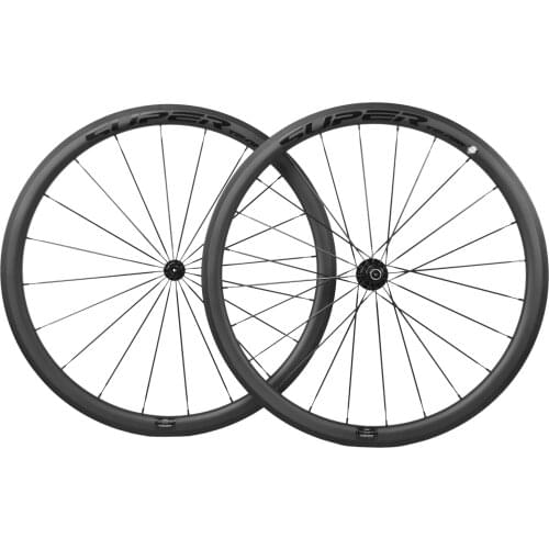 SUPERTEAM 38/50/60mm Clincher Carbon Wheelset R13 Hub Carbon Road Bike Wheels UD Matte