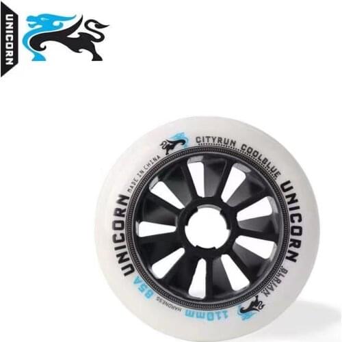 [Hot!] 8 Pcs/Lot PowerSlide PS Infinity Inline Speed Skates 85A Wheel, 110mm 100mm 90mm All Black for STS Skating Shoes