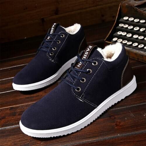 Winter New High Top Mens Martin Boots Keep Warm Cold Protection Cotton Shoes Breathable Outdoor Winter Snow Boots Men Shoes