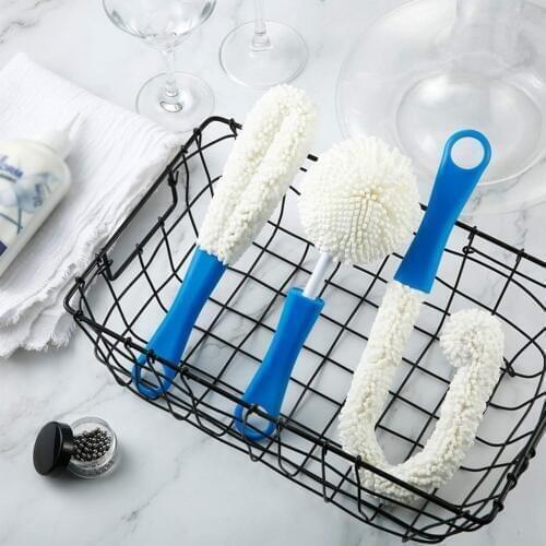 Soft Foam Wine Bottle Brush For Decanter Cups Flexible Dust Cleaning Brush Win Bar Set Cleaner glass cleaning brush