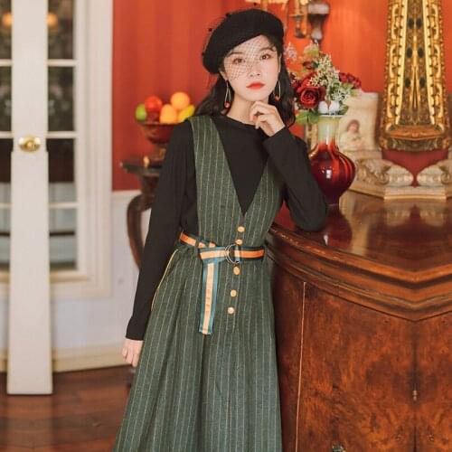 2019 new fashion womens clothing Knitwear strap dress set two-piece dress women