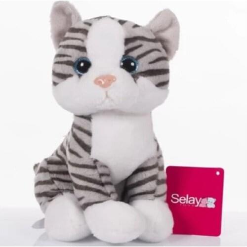 Cat Plush Toy Pillow 28cm Soft Pet Cat Figure Cushion Sleep Travel Friend Gift Kids Stuffed Toys