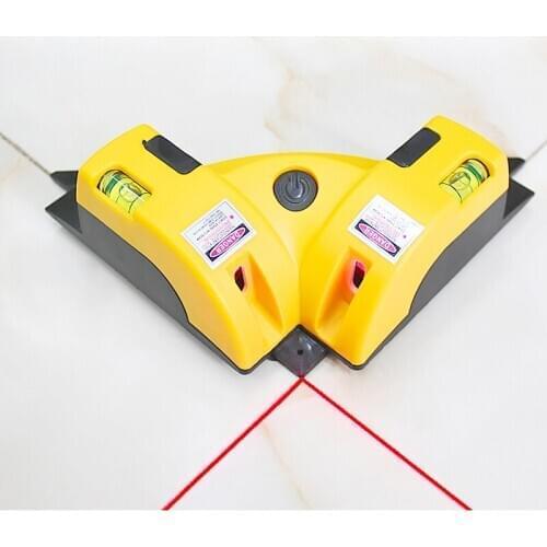Right Angle 90 Degree Laser Level Cross Line Tiling Leveling Laser Beam Measurement Tool