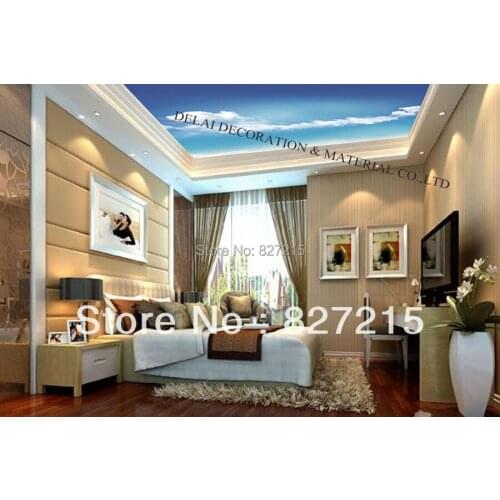S-137/ Blue Sky /Print Ceiling tiles /PVC Stretched Ceiling Film/Home or Ceiling Decoration/Function as Ceiling Panel