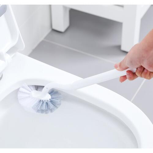 1PC Dead Corner Cleaning Brushes Double Side Curved Plastic Brush Toilet Bathroom Long Handle Cleaning Supplies
