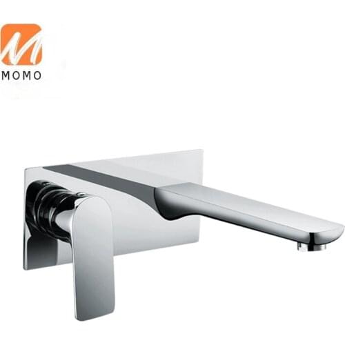 Round style mixers wall mounted basin faucets brass single lever taps matte black bathroom sanitary ware 02451B