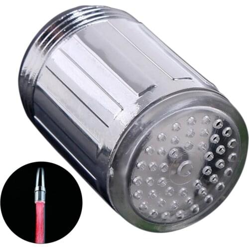 Light-up LED Water Faucet Changing Glow Kitchen Shower Tap Water Saving Novelty Luminous Faucet Nozzle Head Bathroom Light