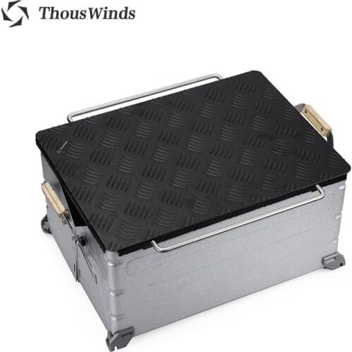 Thous Winds Snow Peak Shelf Cntainer Storage Box Aluminum Alloy Cover Table UG-025G/UG-055G Outdoor Camping Table