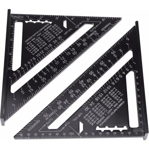 Triangle Ruler Square Ruler High Precision Easy-Read Engineer Carpenter Measuring Tool