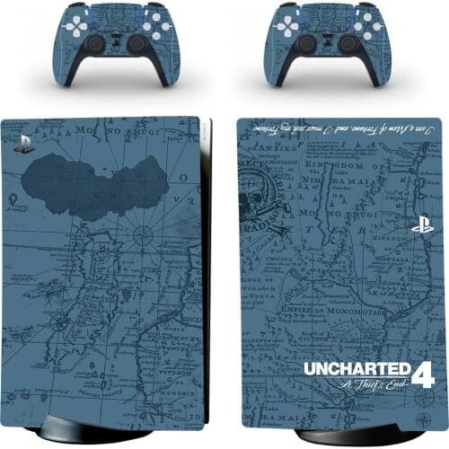 Uncharted PS5 Digital Skin Sticker Decal Cover for PlayStation 5 Console and 2 Controllers PS5 Skin Sticker Vinyl