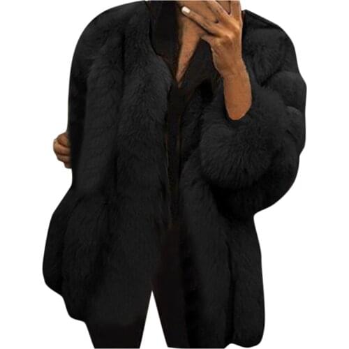 Womail Long Fur Coats