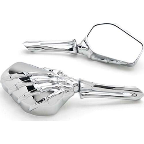 Brand new Chrome Custom Skeleton Mirrors For Yamaha TX SR CS YX RD 350 400 500 600 650 750