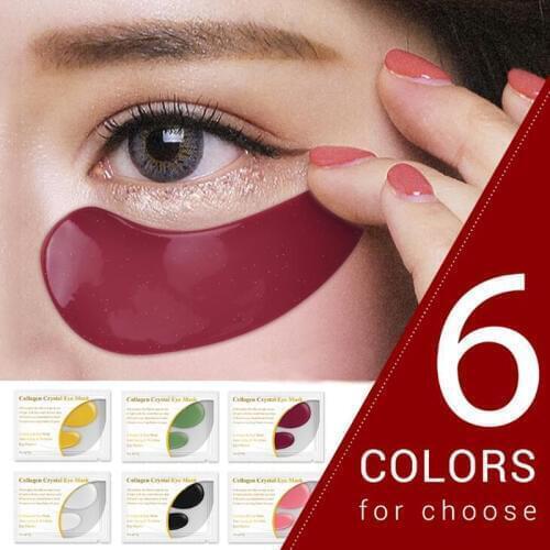 24K Gold Collagen Eye Mask Eye Patches Dark Circle Puffiness Eye Bag Anti-Aging Wrinkle Firming Skin Care 1PCS