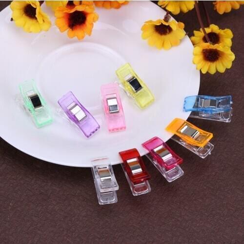25pcs Needle Clips Holder for DIY Patchwork Fabric Craft Sewing Knitting Clips Quilting Crafting Crocheting Knitting Safety Clip