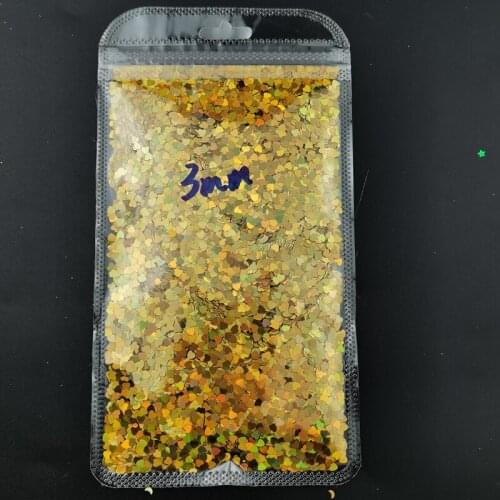 50g PET 3mm 4mm 6mm Ultrathin Heart Nail Sequin Mixed Holographic Laser Silver Glitter Sequins for Craft Nail Art Decoration