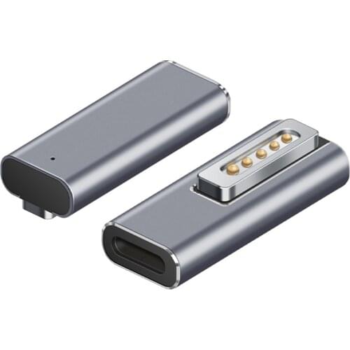 Magnetic Type USB C Support PD Charger Adapter for Apple Magsafe 2 MacBook Pro USB C Female Fast Charging Magnet Plug Converter