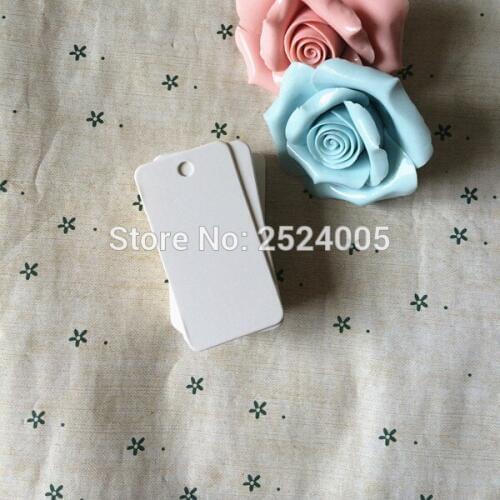 Free shipping in stock 5.4x2.8cm shape cutting blank tag/350gsm white cardboard paper tags/paper card hang label