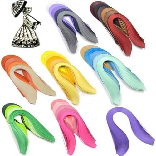 120 Stripes Quilling Paper 3mm Width Solid Color Origami Paper DIY Hand Craft Decoration Pressure Relief Tool Dropshipping