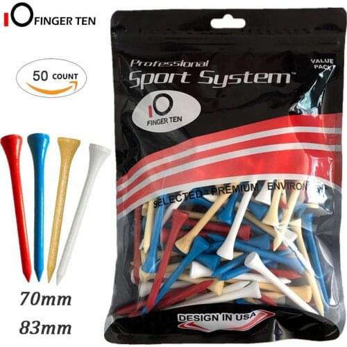 Hot Sale 50Pcs Durable Hardwood Golf Tees Bamboo 83mm 70mm 54 mm Balls Holder Training Aids for Golfer