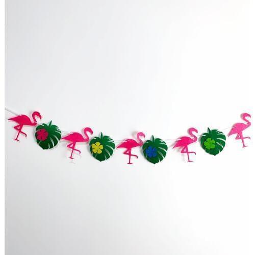 Hawaii Party Luau Flamingo Party Flamingo Banner Decoration Summer Party Birthday Hawaiian Party Decor Wedding Tropical Decor