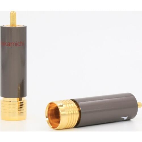 Hi-End audio speaker terminal 24K gold plated rca adapter