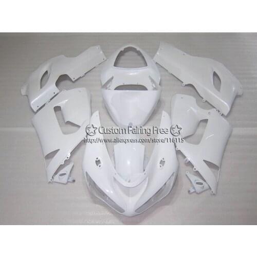 Injection molding ABS fairing kit fit for Kawasaki ZX-6R 2005 2006 all white motorcycle fairings ninja 636 zx6r 05 06 set ZA23