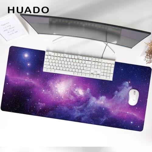 Starry Sky Large Size Mouse Pad Gaming 90&40cm Extended Printed Rubber Base Desk Mat for Game Player