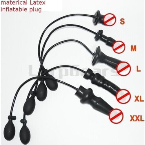 Latex Inflatable Penise anal plug expansion anal large male sex toy adult sex toys Butt Plug Sex Toys inflatable Butt Plug
