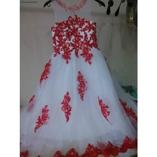 Cute Girls Pageant Dress Princess Tulle Party Cupcake Pretty Little Kids Queen Flower Girl Ball Gown