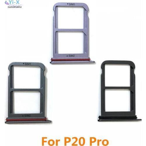 New For Huawei P20 Pro P20P SIM Card Tray Micro SD Card Holder Slot Adapter Parts