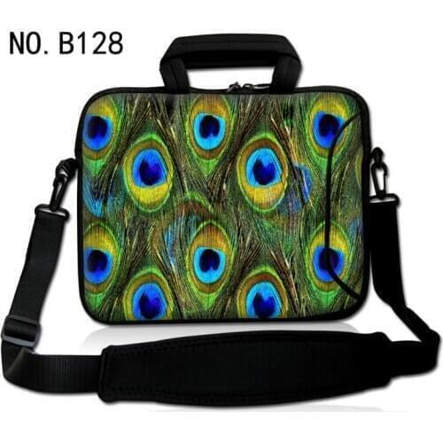 Peacock Laptop Bag 13.3 14 15 15.6 17 Sleeve Waterproof Shoulder Bags Notebook Cover Carrying Case For Macbook Air Pro hp Women