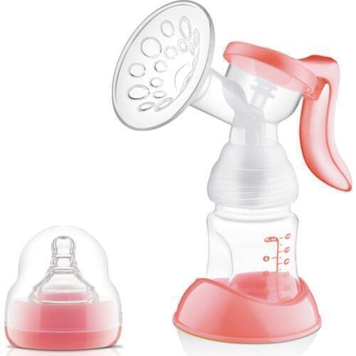 Manual Breast Feeding Pump Original Manual Breast Milk Silicon PP BPA Free With Milk Bottle Nipple Function Breast Pumps NTY0098