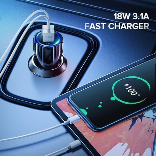 Universal DC 5V3.1A 2 USB Port Adapter Car Charger Motorcycle Power Supply