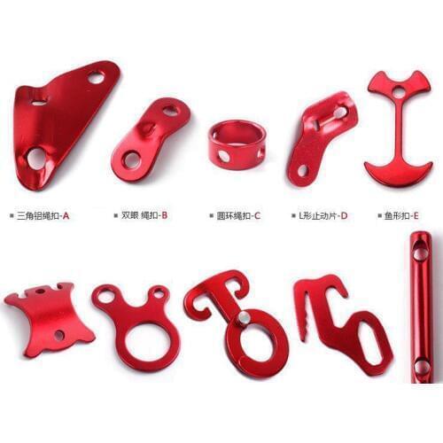 Generic Bluecell Red Color 10Pcs Aluminum Guyline Cord Adjuster for Tent Camping Hiking Backpacking Picnic Shelter Shade Canopy