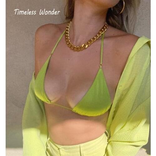 Timeless Wonder Titanium Curved Chunky Chains Choker Necklace Women Stainless Steel Jewelry Goth Ins Hiphop Punk Trendy Ins 8416