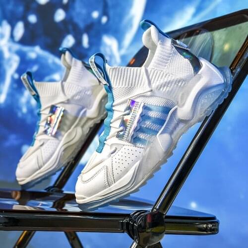 High Quality Designer Tech Mech Reflective Shoes Shine Light Running Shoe for Men Summer Comfort Clunky Sneaker Rubber Eva Glow