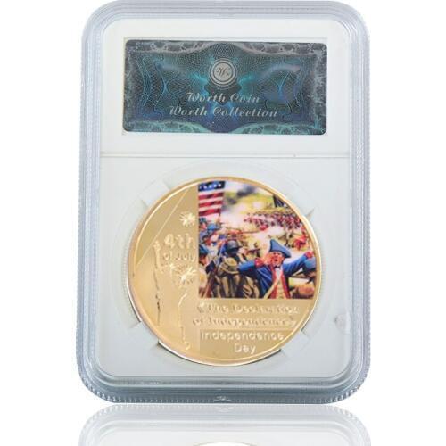 WR Luxury Home Decor American Independence Day Happy 4th of July Challenge Coin Quality Customized Coin for Collection