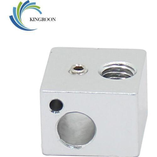 3D Printers Parts V5 Heat Block 16mm*16mm*12mm For V5 J-head Extruder Part Aluminum HotEnd Hot End Heating Blocks Accessories