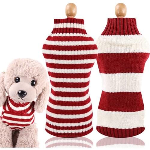 Winter Dog Cat Sweater Puppy Sleeveless Jumper Dachshund Dog Clothes for Small Medium Dogs Knitted Pullover Clothing Pet Costume