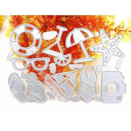 10 Pcs SetsDIY Scrapbooking Photo Album Paper Card Craft Cute Embossing Metal Cutting Dies Stencils Scrapbooking