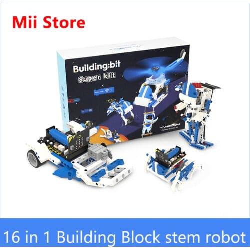 Yahboom Micro:bit V2 16 in 1 Building Block Superkit programmable educational stem robot With Graphical And Python Programming